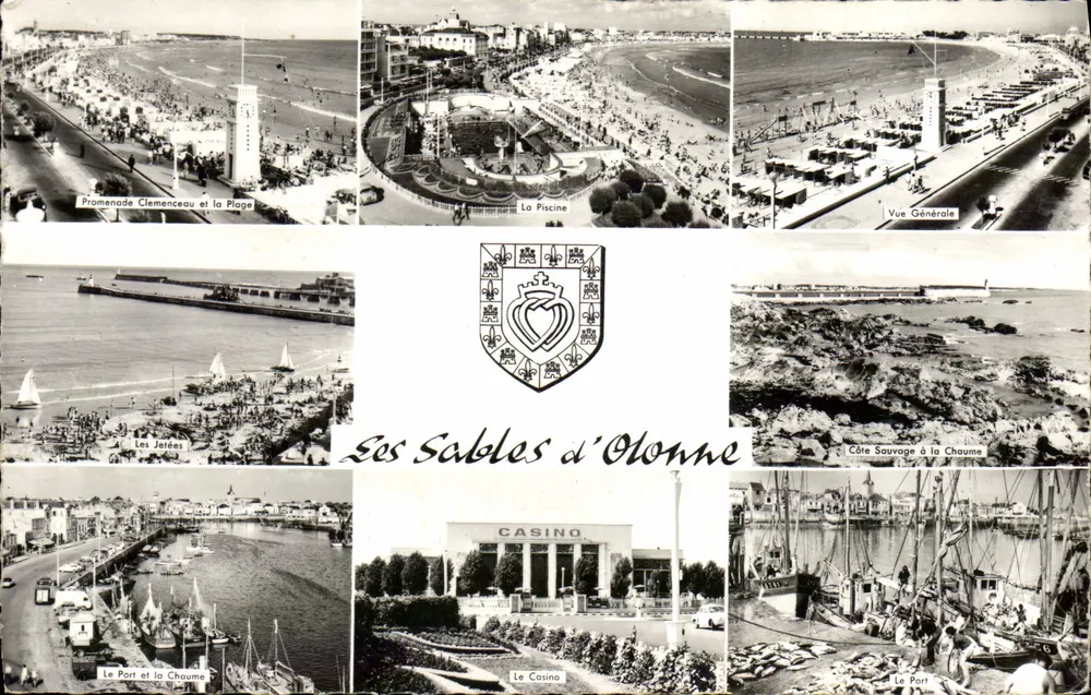 Les Sables d'Olonne — Vista panorâmica — Réal-Photo, n°1420 - Frente