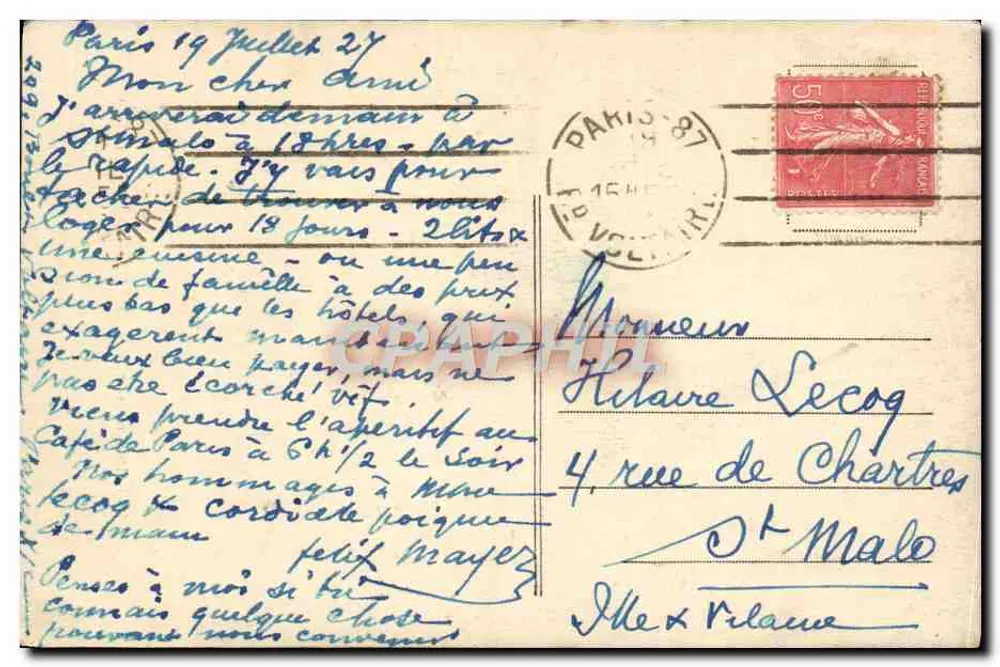 Os Goémoniers — J.-J. Lemordant — N°1 - Verso