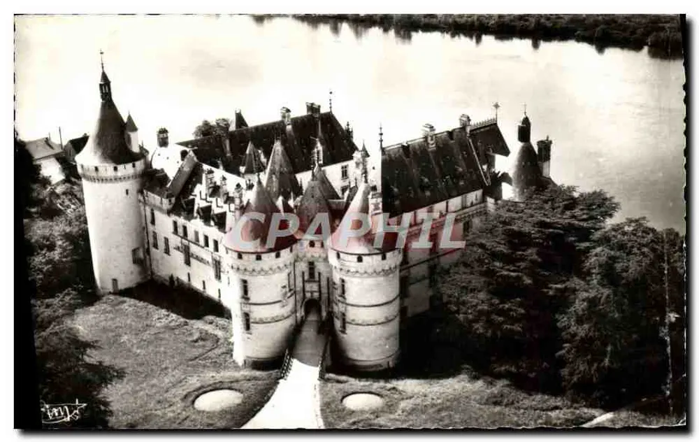 Castelo de Chaumont-sur-Loire — vista aérea - Frente