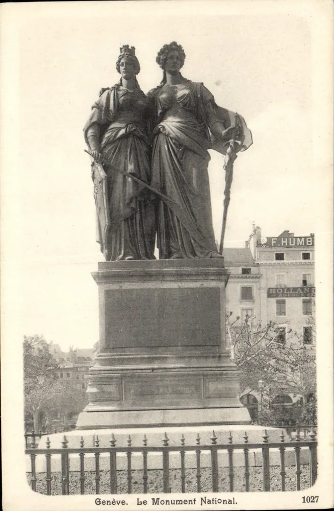 Genebra. O Monumento Nacional — F. HUMB 1027 - Frente