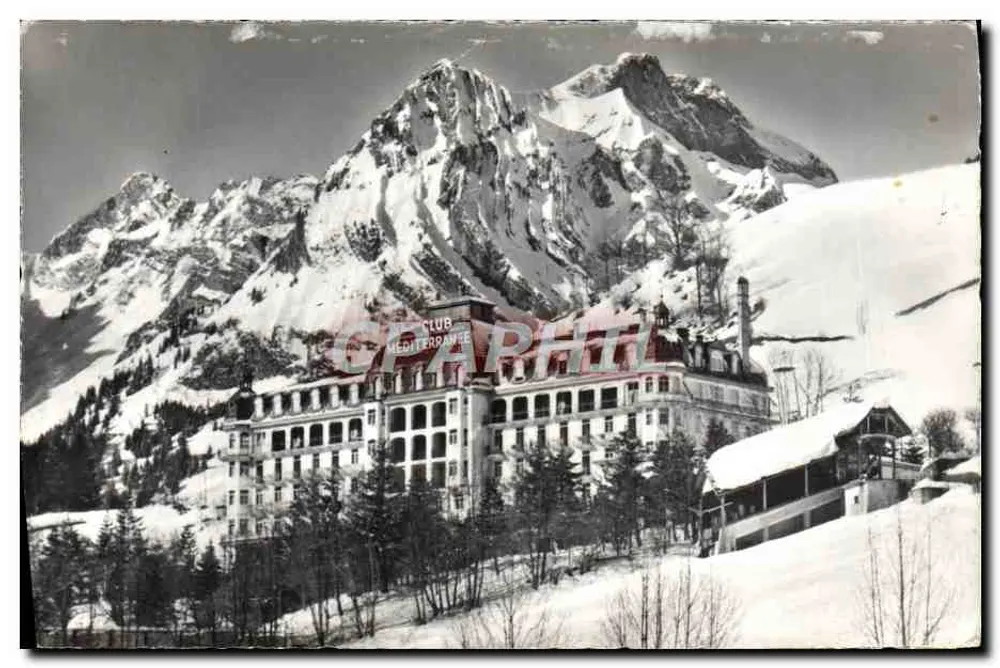 Engelberg — hôtel Club Méditerranée enneigé — Photoglob-Wehrli AG, Zürich n° 6542 - Vorderseite