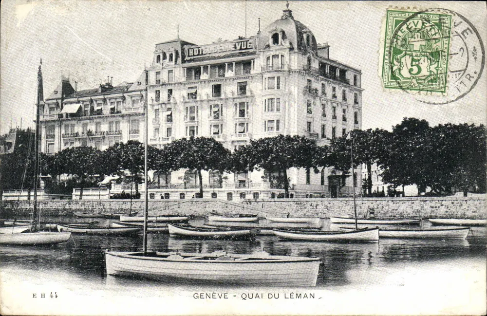 Genf - Quai du Léman — Hôtel Beauvue - Vorderseite
