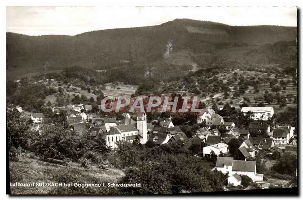 Lufikurort SULZBACH bel Gaggenau i. Schwarzwald — Luftbild — Verlag A. Hermann & Co., Stuttgart - Vorderseite
