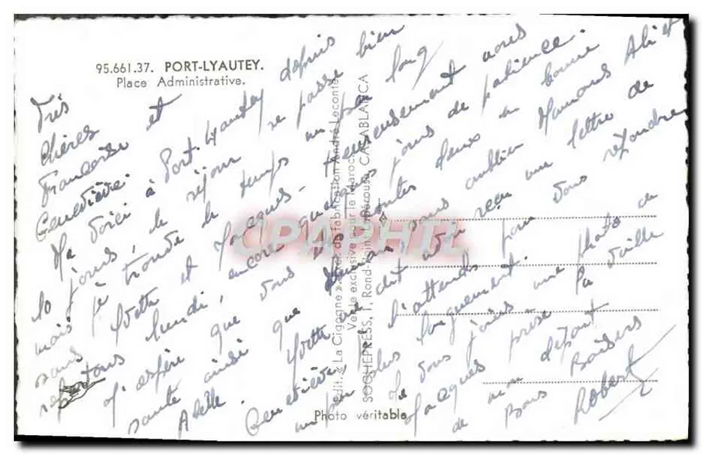 ला सिगों - प्रशासनिक स्क्वायर - संपादक ला सिगों, संख्या 95.661.37 - पीछे