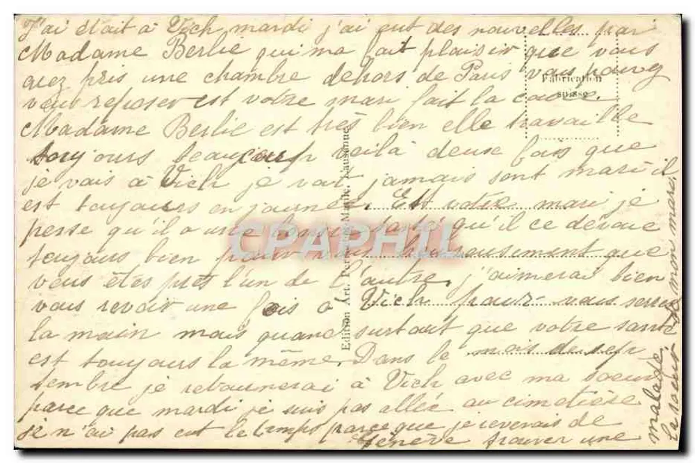 Ry et les Alpes Vaudoises — vue du lac avec édifice religieux — éditeur Éditions A. Perret, n° 248 - Verso