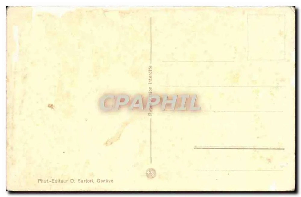 Genewa. Pomnik Reformacji — wydawca O. Sartori, n° 1575 - Rewers