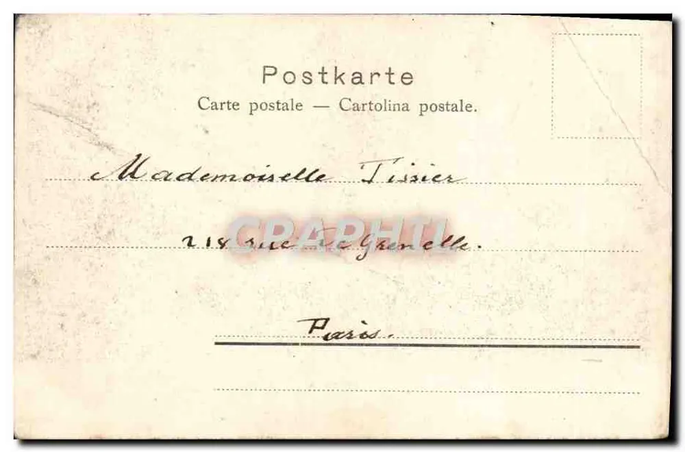 Zurique — Bahnhofstrasse — editor desconhecido - Verso