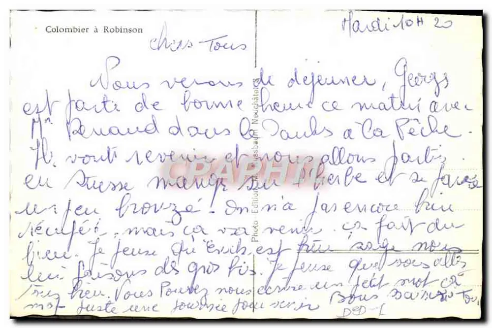 Recepção à beira do lago — Editora Photo Editions Neuchâtel, n° 20 - Verso