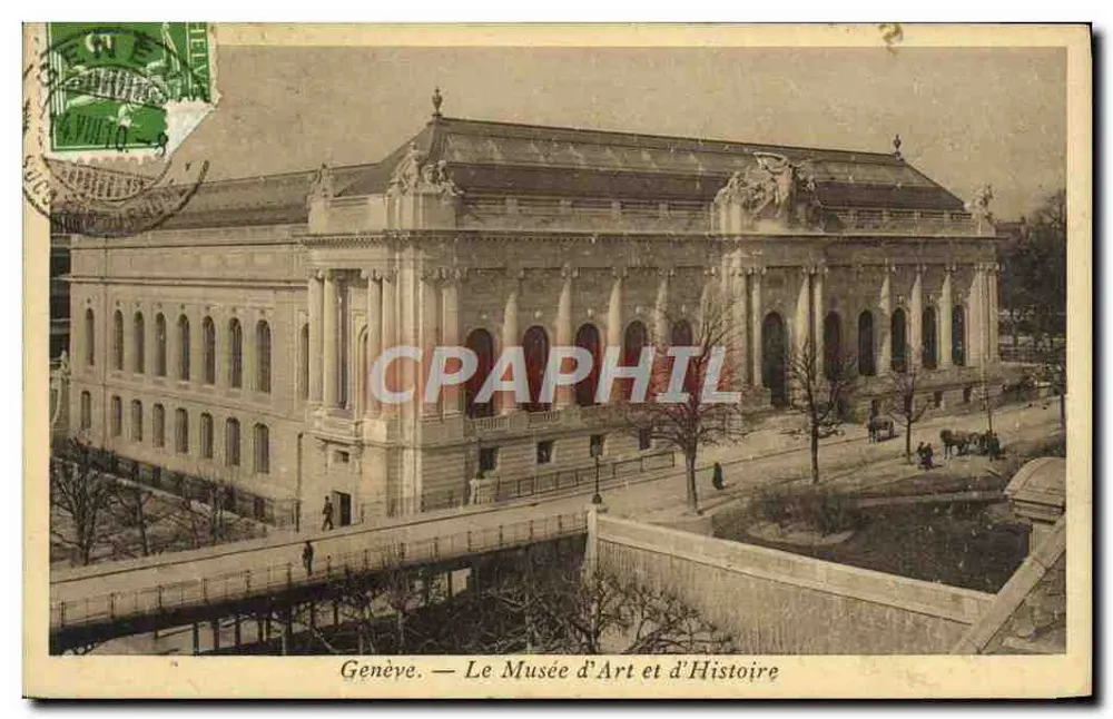 Genebra — O Museu de Arte e História — Comptoir Artistique, Genebra - Frente