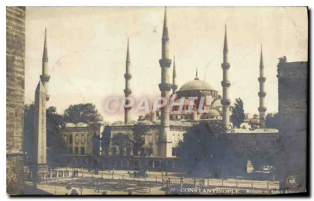 Constantinople — Mosquée du Sulten Achmet — éditeur NRG, n° 39 - Frente