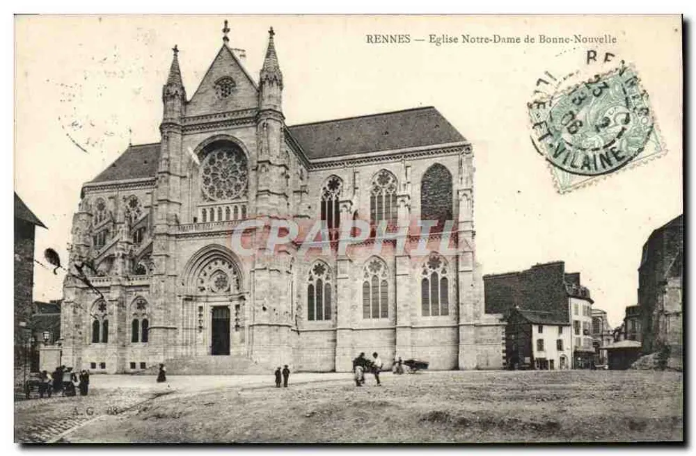 Rennes — Kirche Notre-Dame de Bonne-Nouvelle — A.G. 98 - Vorderseite