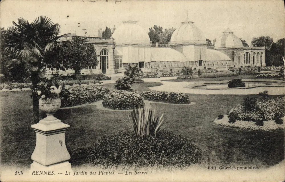 Rennes — Der Botanische Garten — Die Gewächshäuser — Edit. Galeries populaires - Vorderseite