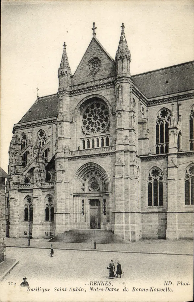 Rennes — Basilika Saint-Aubin, Notre-Dame de Bonne-Nouvelle — ND. Phot. - Vorderseite