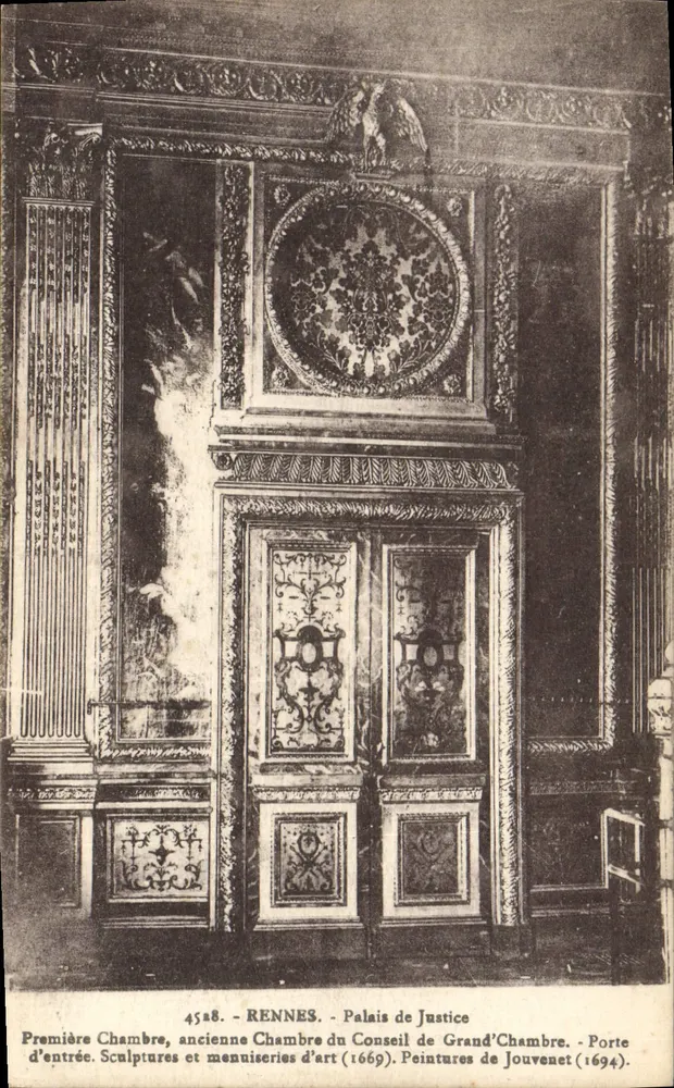 Rennes - Palais de Justice - Erste Kammer, ehemalige Kammer des Grand'Chambre - Vorderseite