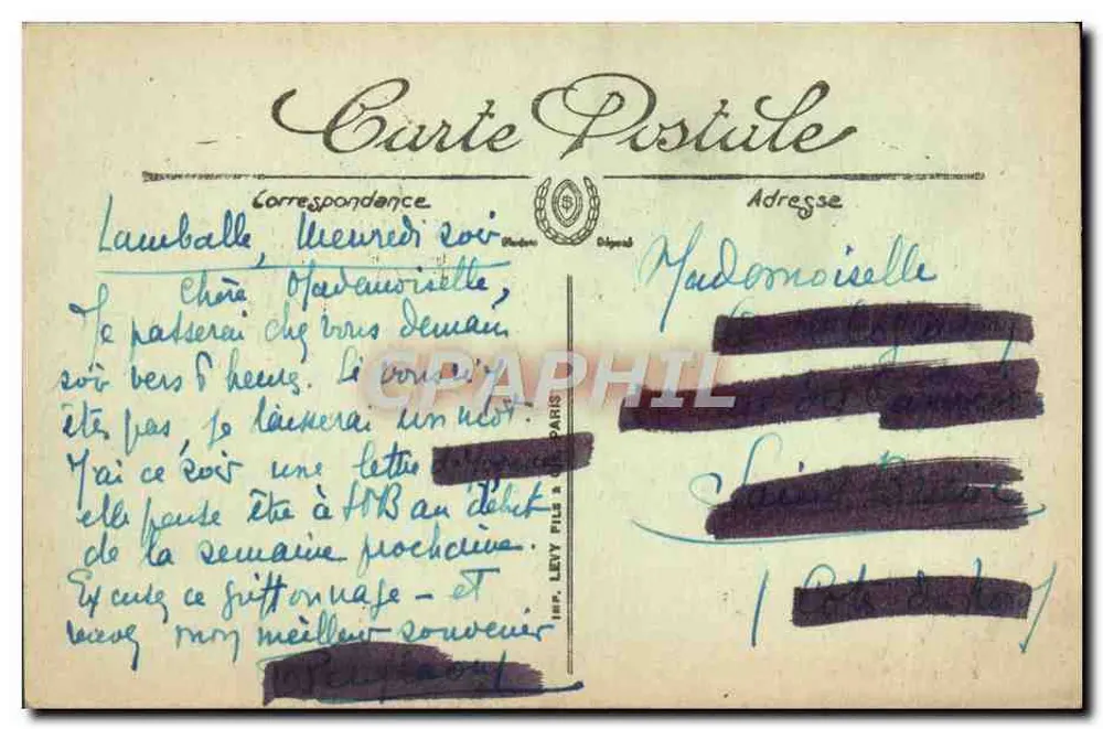 Lamballe — Vista geral — LL. - Verso