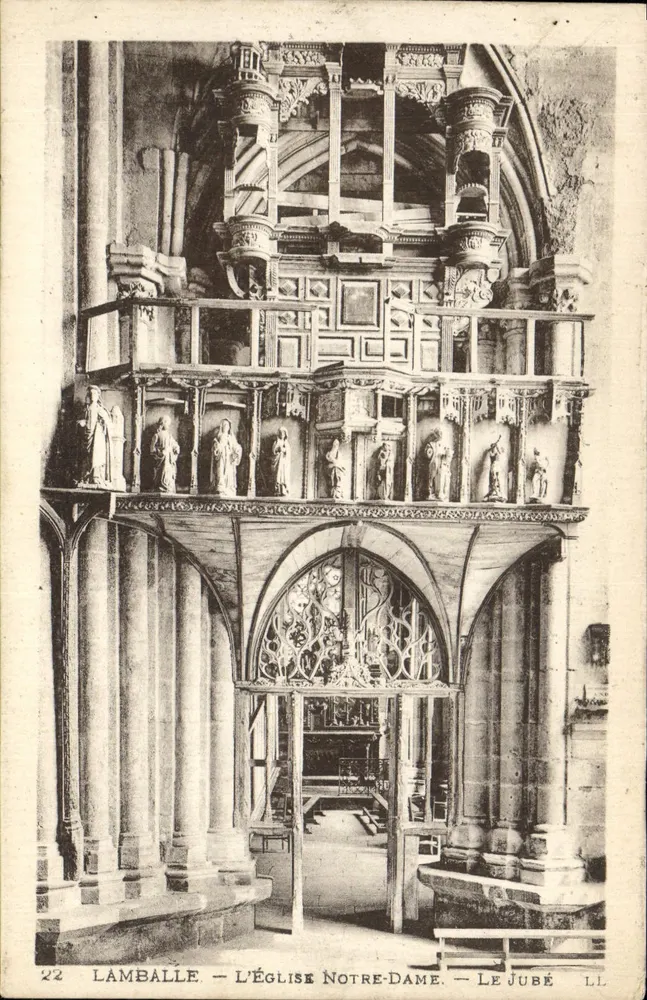 Lamballe — Kirche Notre-Dame — Der Chorvorhang - Vorderseite