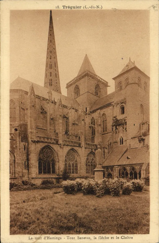 Tréguier (C.-du-N.) — Die Hastings-Turm, der Sanetus-Turm, die Spitze und der Cloister — Verlag Brasutia & Cie - Vorderseite