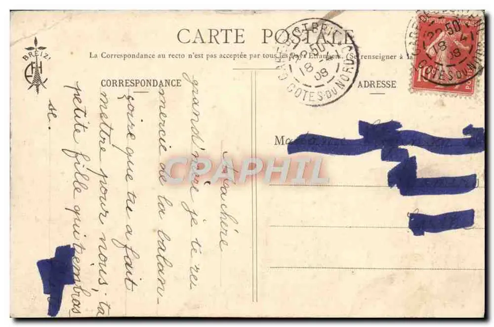 St-Brieuc - Moinho de Souzin e Viaduto — Coleção E. Hamonic - Verso