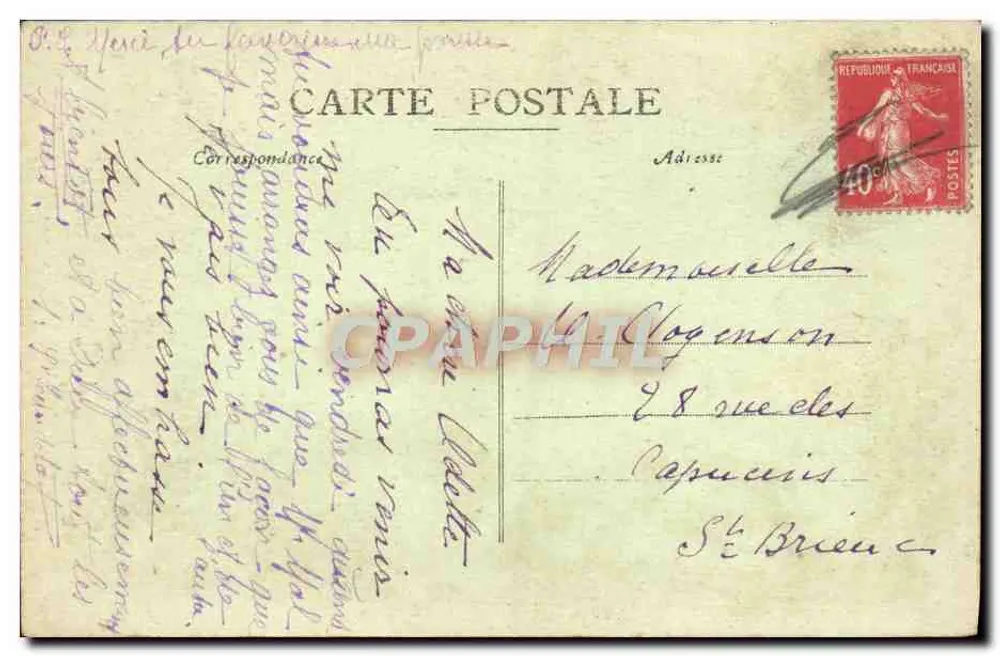 Nossa Senhora da Esperança — estátua da Virgem com o Menino — Saint-Brieuc - Verso