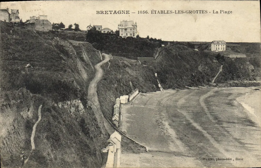 Étables-les-Grottes - A Praia — Bretagne — 1056 — Mançel, photo-édit, Bioic - Frente