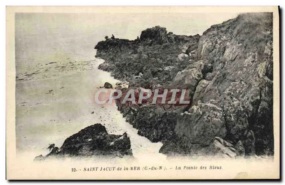 Saint Jacut-de-la-Mer (C.-du-N.) — A Ponta dos Azuis — Editor Artaud, n°32 - Frente