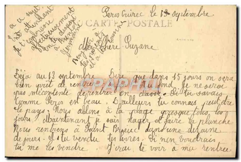 Gruta de Trestignel em Perros-Guirec (Côtes-d'Armor) — vista interna — n° 153 - Verso