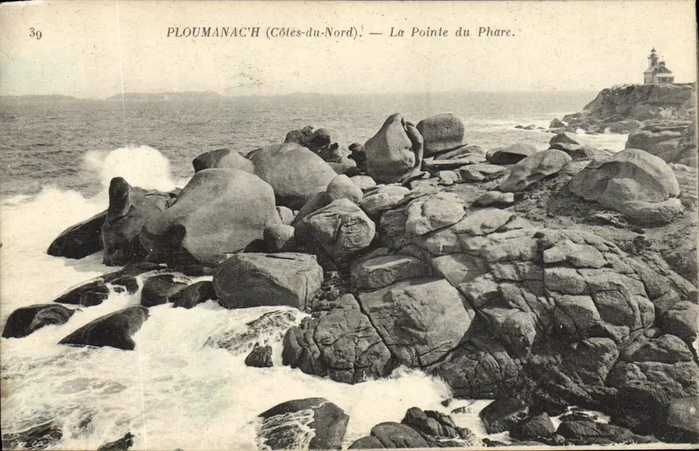 PLOUMANAC'H (Côtes-du-Nord) — A Ponta do Farol — Imp. Thon, Quimper - Frente