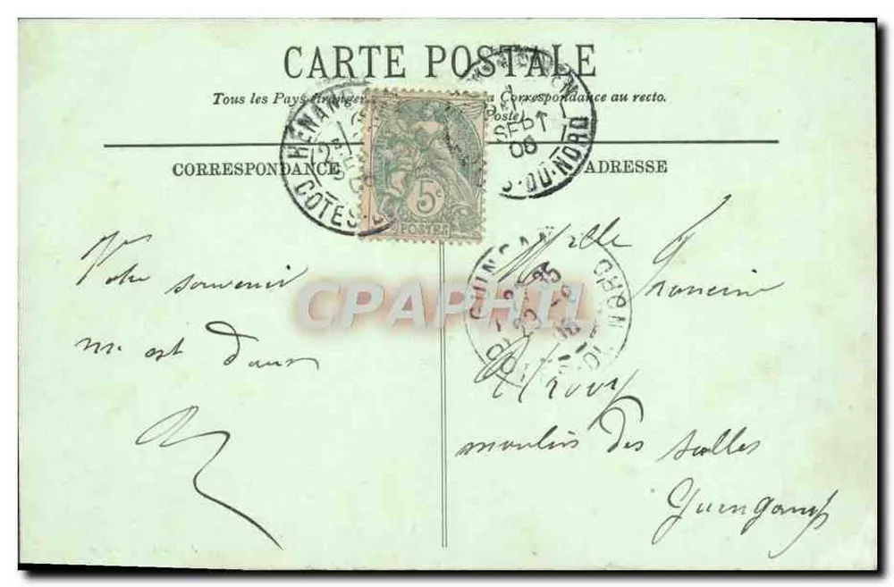 Cap Fréhel — La Fauconnière — J. Rouxel, Dinan - Rückseite