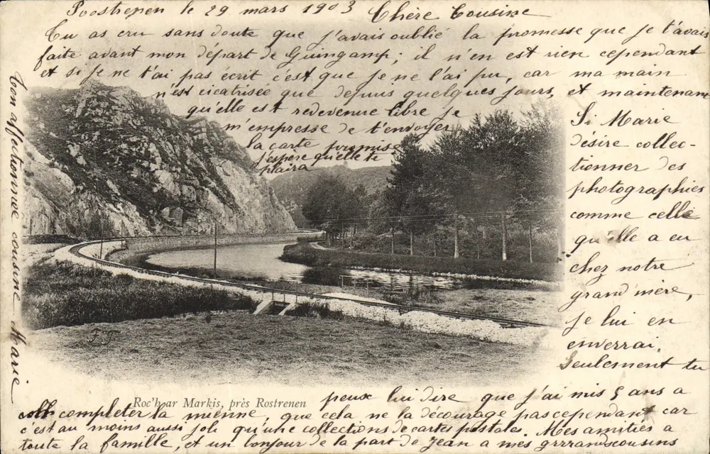 Roc'h ar Markis, perto de Rostrenen — vista de paisagem — editor não visível - Frente