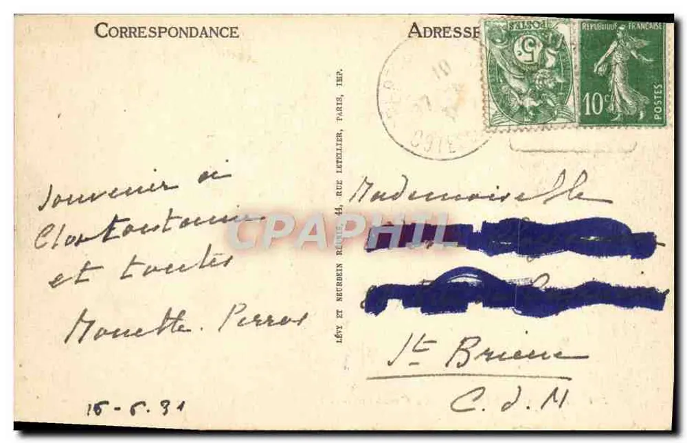 Perros-Guirec — A Corniche — LL - Verso