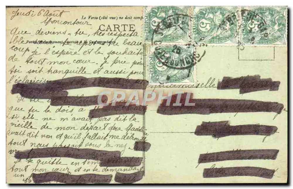 Moncontour-de-Bretagne — Ansicht von der Rue des Forges — Lequiea-Ravel, n°187 - Rückseite