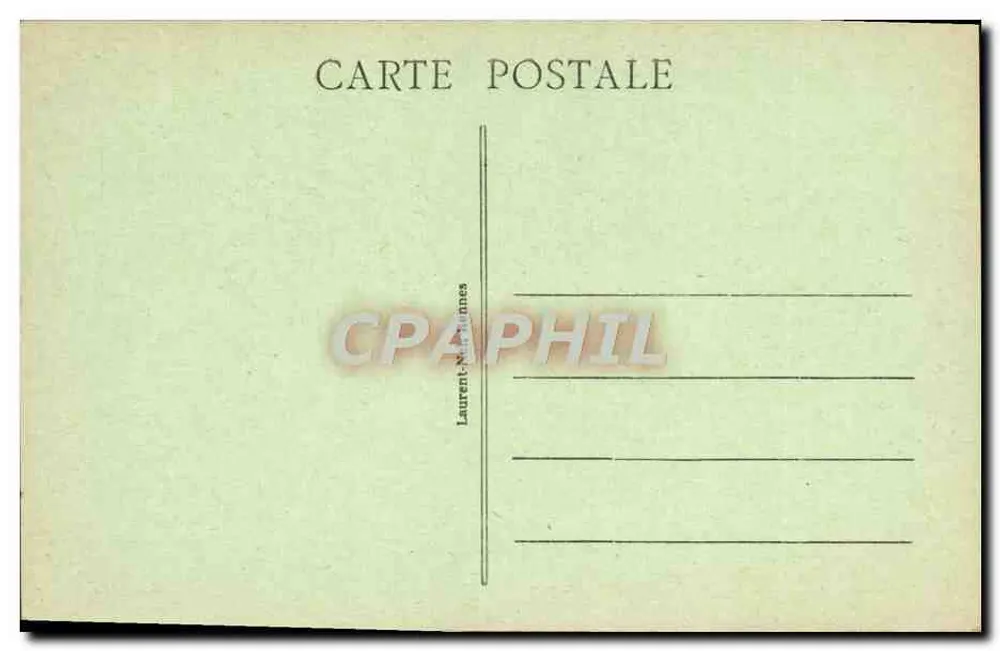 Dinan - Estátua de Beaumanoir — editor Laurent-Néret, n° 2436 - Verso