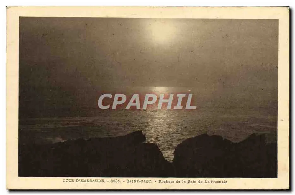 Küste von Émeraude - Saint-Cast - Felsen der Bucht von La Fresnais - Vorderseite