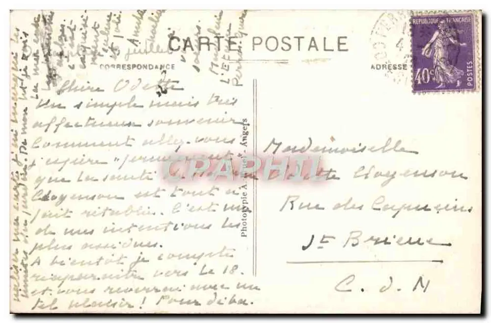 Perros-Guirec (C.-du-N.) — Panoramablick auf die Bucht von Perros von der Cornichestraße — A. B. - Rückseite