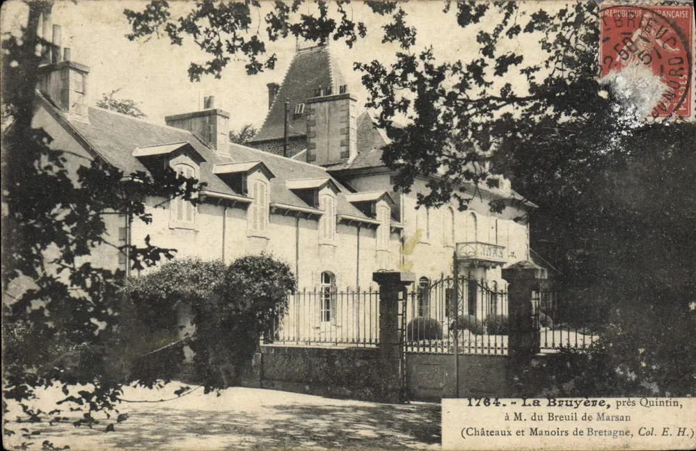 La Bruyère, nahe Quintin — Schloss und Herrenhäuser der Bretagne, Col. E. H. - Vorderseite
