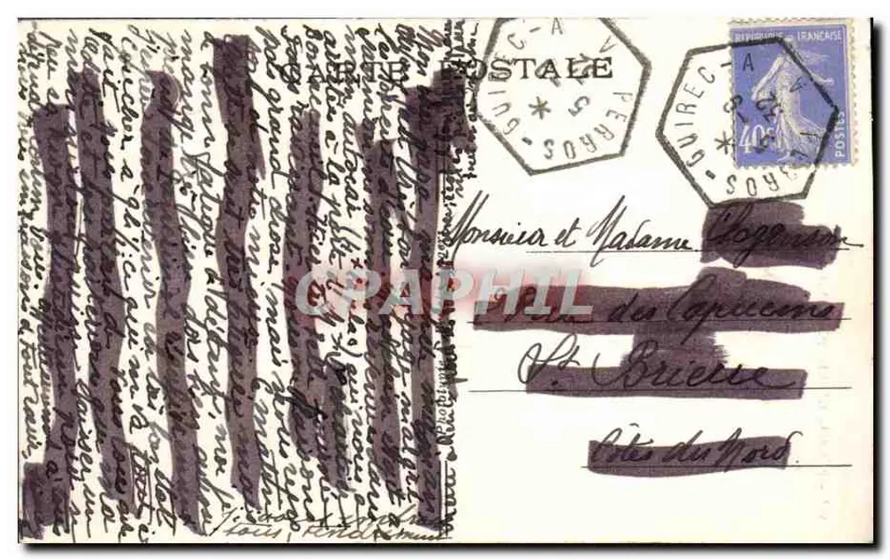 Perros-Guirec (C.-du-N.) — Der Calvarienberg und die Kirche (XI. Jahrhundert) — A. H. n° 107 - Rückseite