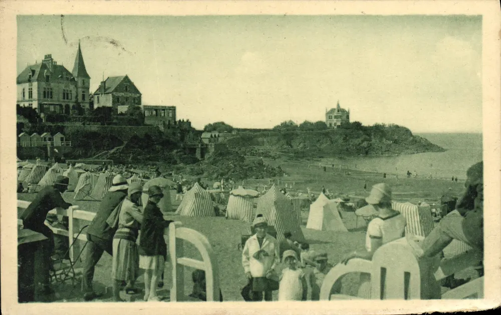 Plage de Saint-Quay — Vue prise du Casino — Édition E. Hamon, Saint-Brieuc - Vorderseite
