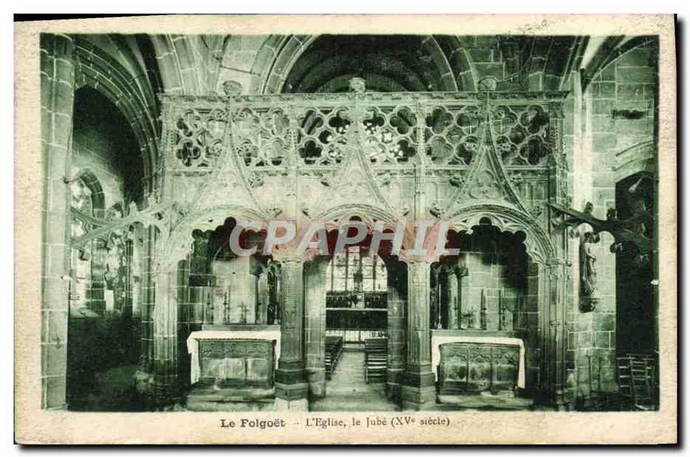 Le Folgoët — L'Église, le jubé (XVe siècle) - Frente