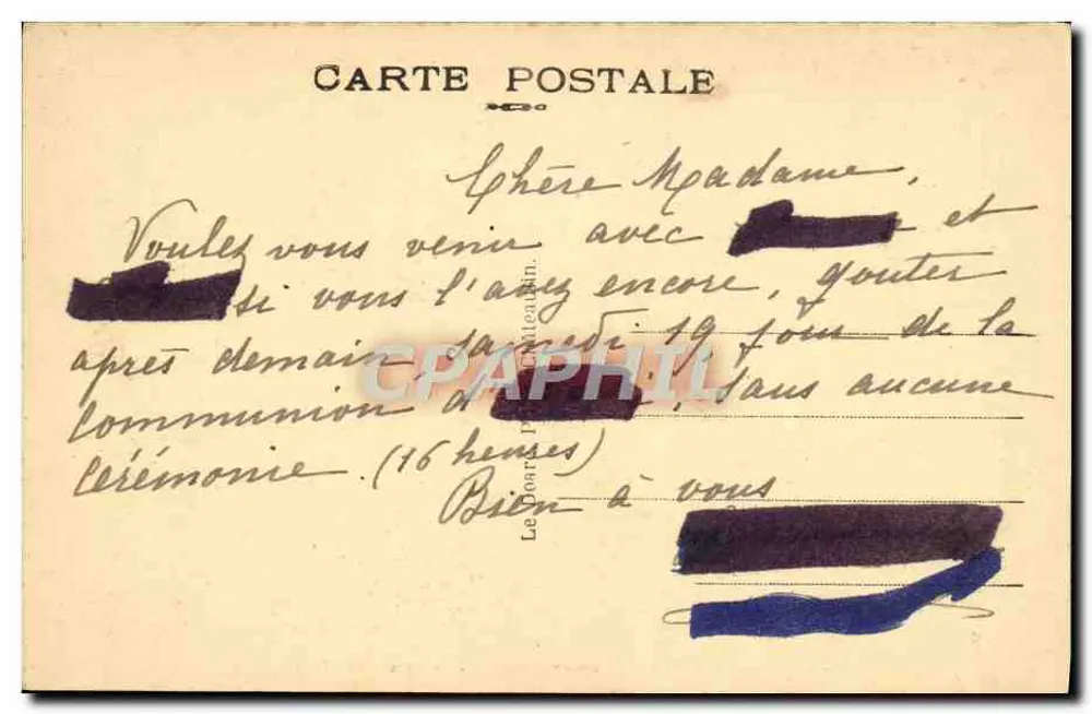 Camaret-sur-Mer — Pointe de Penhir — Le Grand und Le Petit Dahouët — n°808 - Rückseite