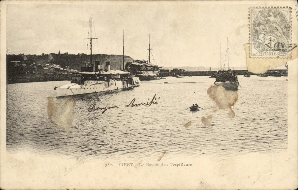 BREST - Der Torpedobootshafen — Verlag J. B. L. & Cie, Nr. 382 - Vorderseite