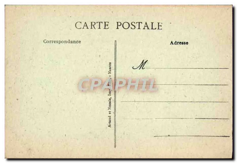 BREST - Um Canto do Arsenal — n°119 — Artaud et Nozais, Nantes - Verso
