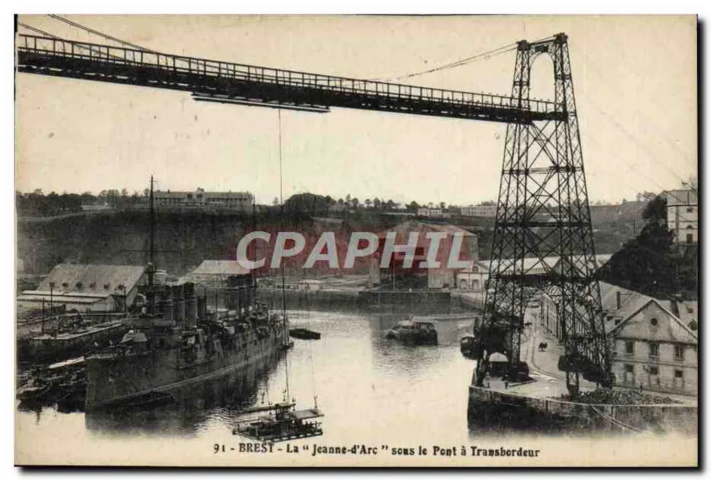 Brest - Das "Jeanne-d'Arc" unter dem Pont à Transbordeur - Vorderseite