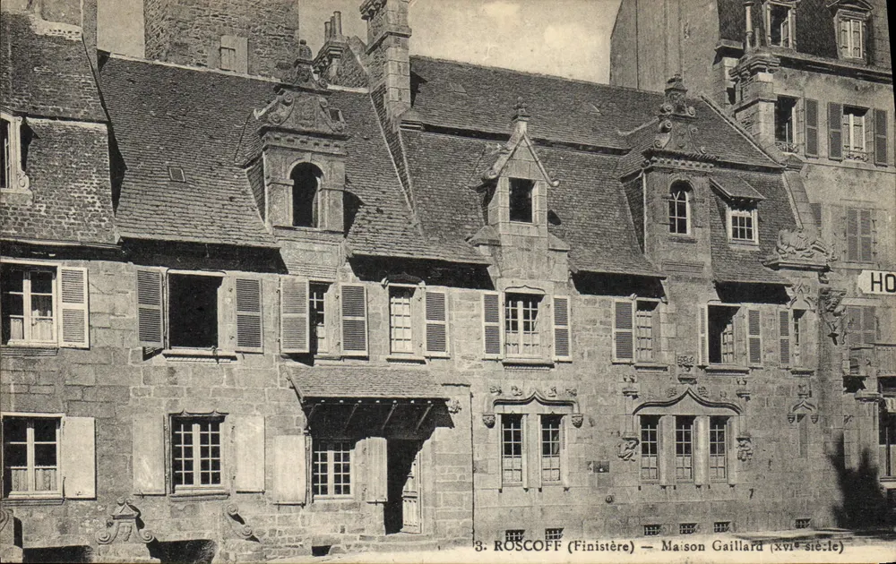 Roscoff (Finistère) — Maison Gaillard (século XVI) - Frente