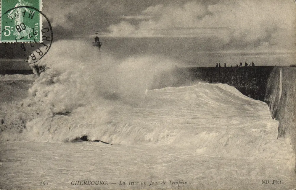 Cherbourg — A Ponte em um Dia de Tempestade — ND Pict - Frente