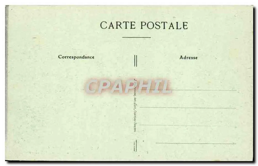 Prieuré de Binson — Vista do Claustro - Interior — Ed. Millet, n°5 - Verso