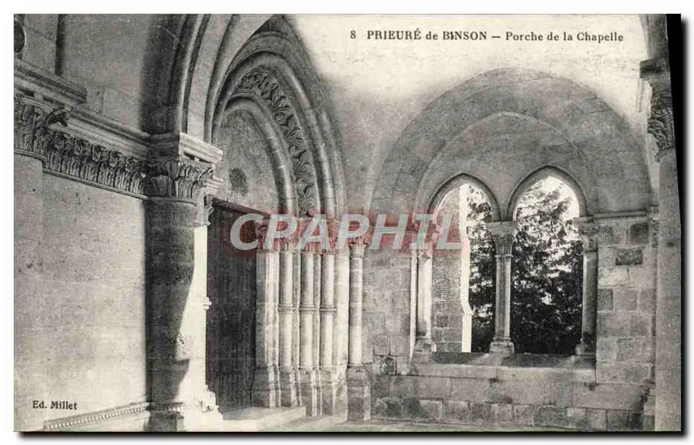 Prieuré de Binson — Porche de la Chapelle — Ed. Millet - Vorderseite