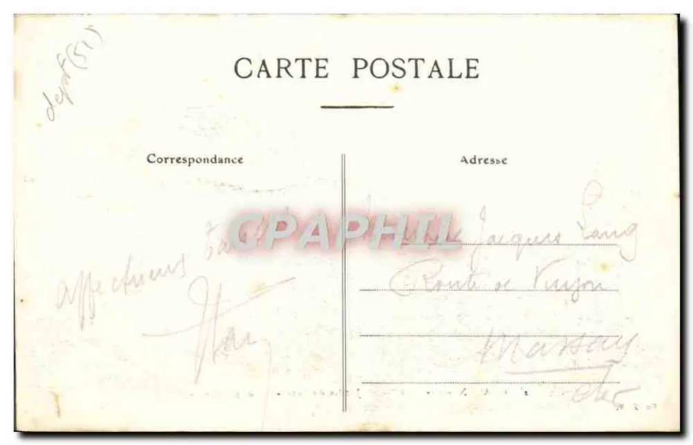 Chalons-sur-Marne - Jardin du Jard - Hauptstraße — Ed. J. B. n°45 - Rückseite