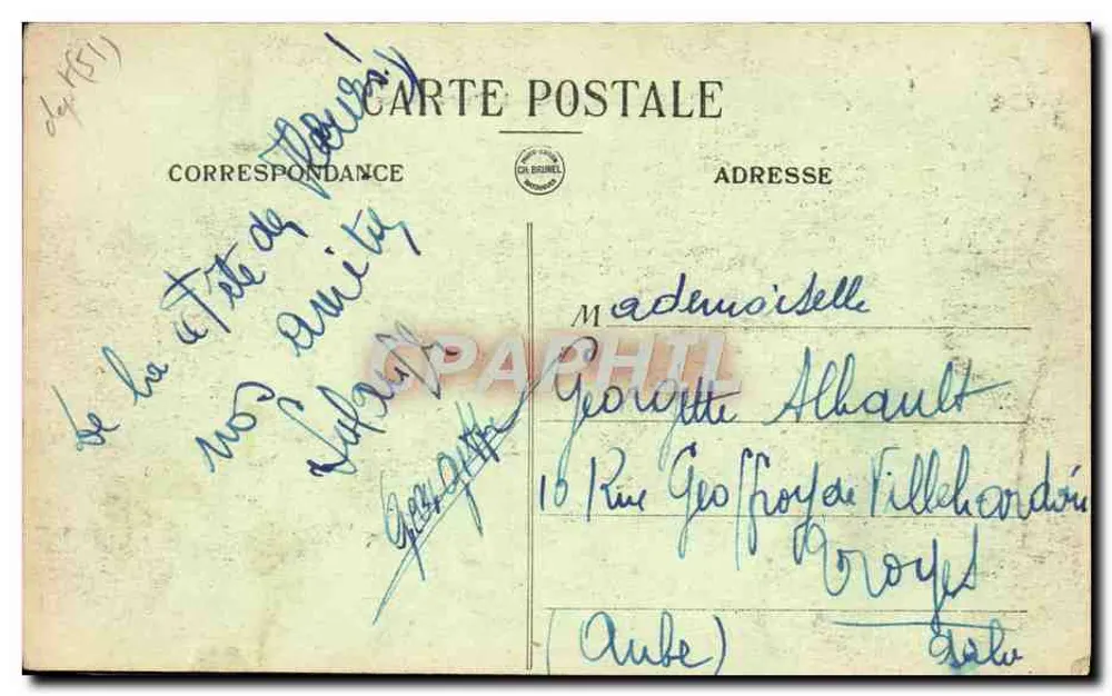 Chalons-sur-Marne — O Ponte de Marne — OR - Verso