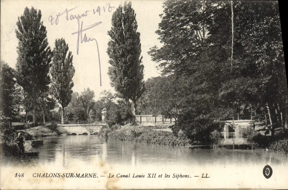 Chalons-sur-Marne — Der Canal Louis XII und die Siphons — LL. n°148 - Vorderseite