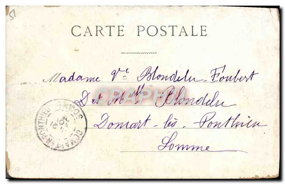 Épernay — Visão do Castelo de Pequim — Staerck, Paris - Verso